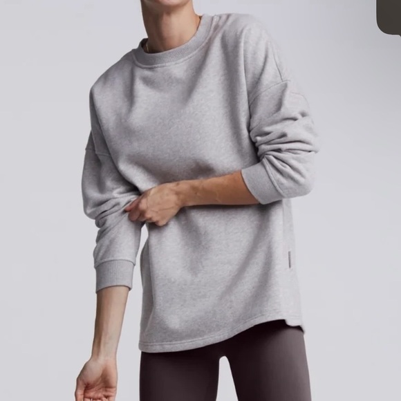 Varley Rowan Peached Sweat Crewneck Sweatshirt Size Small - Picture 7 of 8